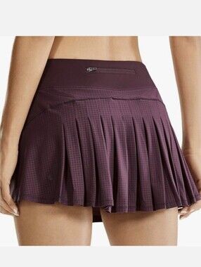 CRZ YOGA Mini Skirt in Deep Plum